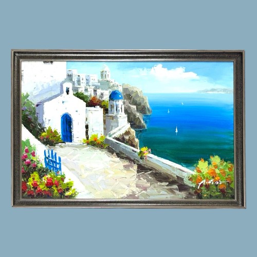 Dipinto olio impressionista - olio,