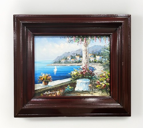 Dipinto olio villa - , moderna